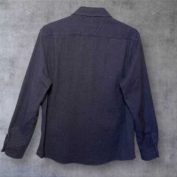 Huckberry Relwen Soft Brushed Utility Workshirt in Navy Tweed  Mens 2XL Rugged - Picture 3 of 6